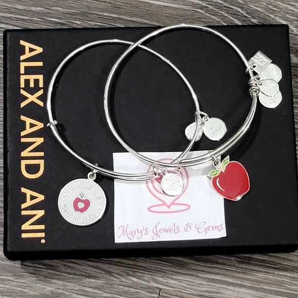 Alex and Ani Teacher Appreciation Bangle Bracelets - Picture 2 of 9